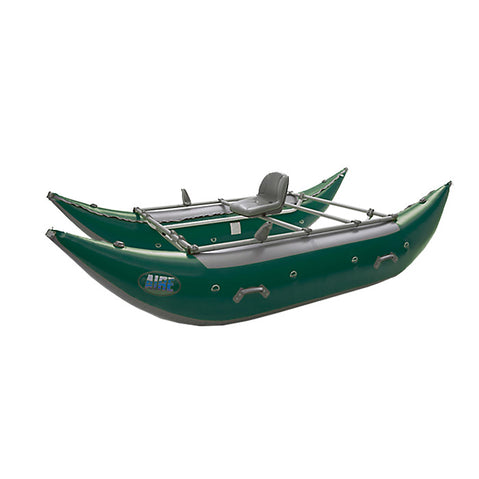 AIRE Wave Destroyer 12 Cataraft in Dark Green angle