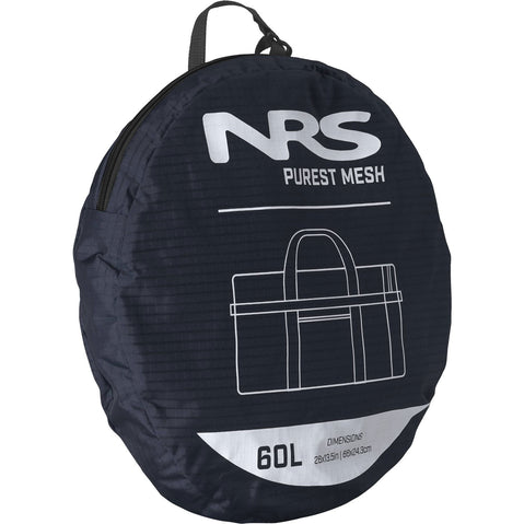 NRS Purest Mesh Duffel Bag in Navy in 60L storage bag