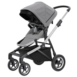 Thule Sleek Stroller in Grey Melange angle