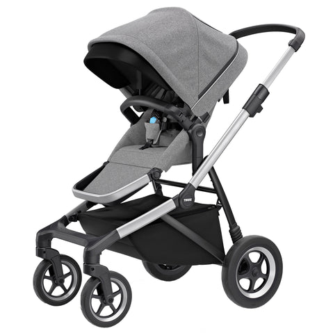 Thule Sleek Stroller in Grey Melange angle