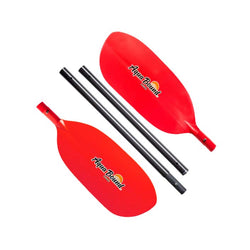 Aqua-Bound Shred Fiberglass Straight Shaft 4-Piece Kayak Paddle pieces