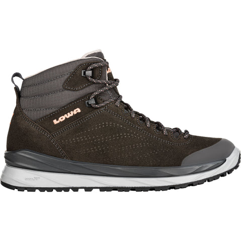 Lowa Women's Malta GTX Mid Hiking Boots in Anthracite right side