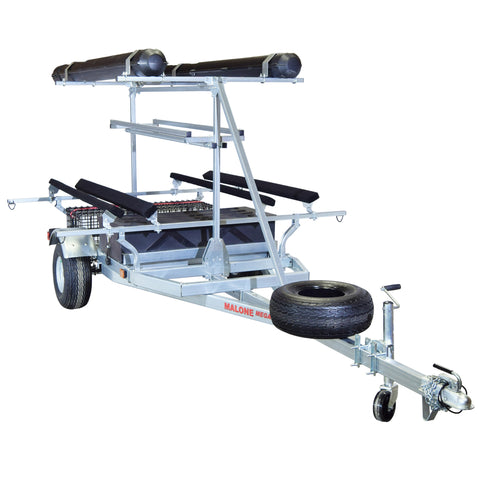 Malone MegaSport 2-Boat Bunks Ultimate Angler Trailer Package trailer