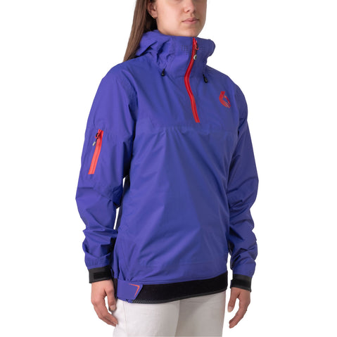 Level Six Women's Ellesmere Paddling Jacket Ultraviolet model angle