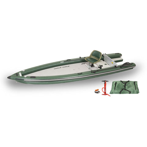 Sea Eagle FishSkiff 16 Inflatable Fishing Boat Solo Startup Package set