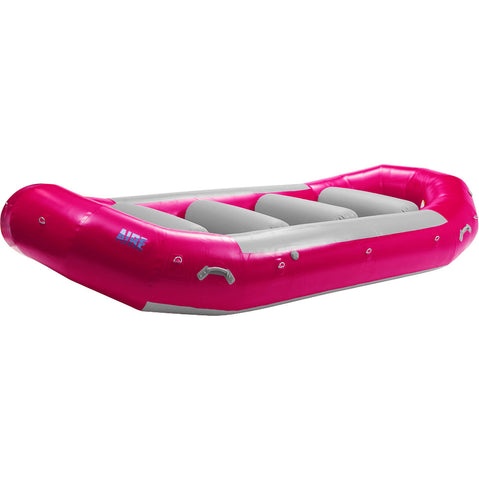 AIRE 156R Self-Bailing Raft in Cranberry angle
