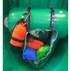 Down River Equipment Raft Thwart Bag with stuff