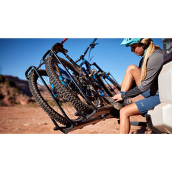 Kuat Piston Pro X 2 Bike Hitch Rack in Galaxy Gray lifestyle