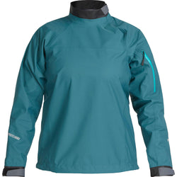 NRS Women's Endurance Paddling Jacket in Mediterranea front