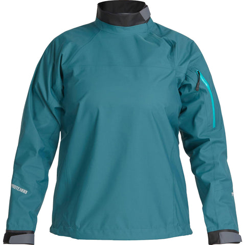 NRS Women's Endurance Paddling Jacket in Mediterranea front