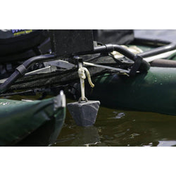 Outcast Fish Cat Panther Pontoon Boat in Green lifestyle