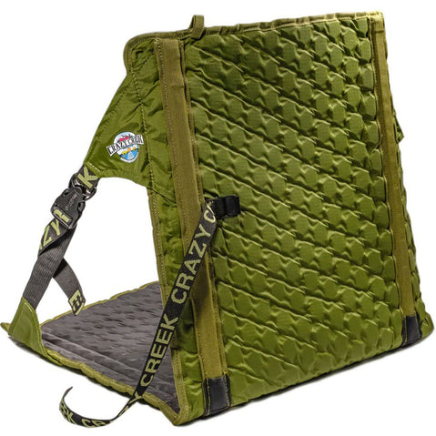 Crazy Creek Hex 2.0 Original Camp Chair Olive/Slate back