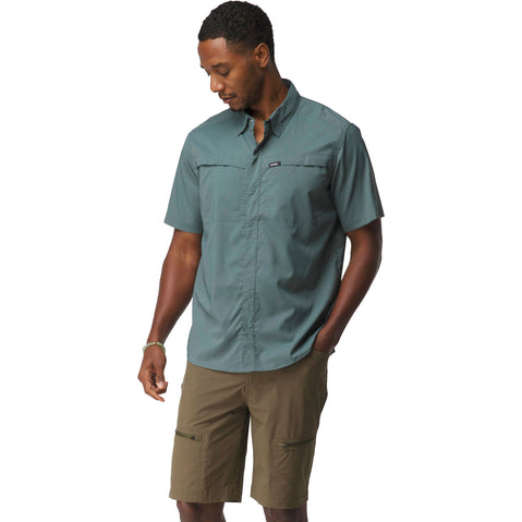 NRS Men's Gear Short Sleeve Shirt in Slate model front