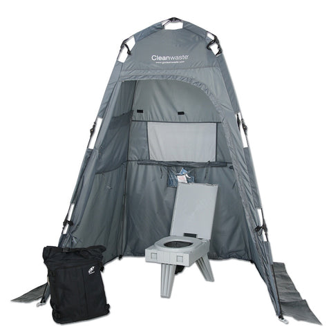 Cleanwaste Toilet System Kit with Shelter shelter