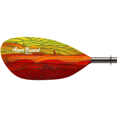 Aqua Bound Whiskey Fiberglass Straight Shaft 2-Piece Kayak Paddle