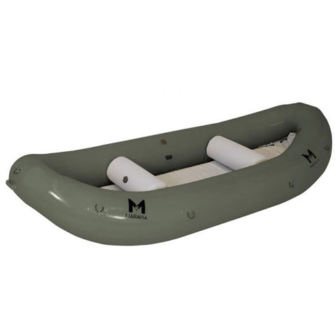 Maravia Wider Spider 13 Self-Bailing Raft in Olive Drab angle