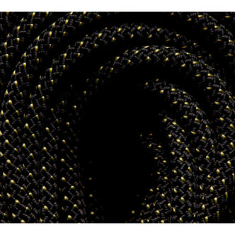 Black Diamond 9.0 Static Haul Rope in Black/Yellow detail