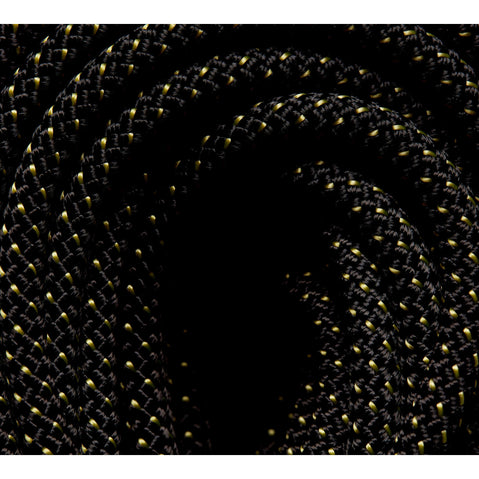 Black Diamond 9.0 Static Haul Rope in Black/Yellow detail
