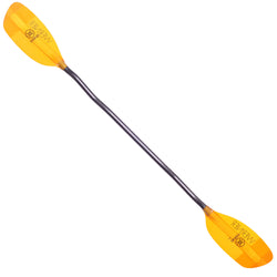 Werner Sherpa Fiberglass Bent Shaft Whitewater Kayak Paddle in Amber angle