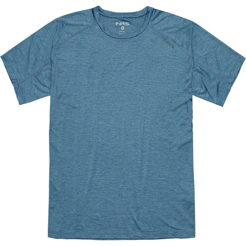NRS Men's Silkweight Short-Sleeve Shirt in Stealth front