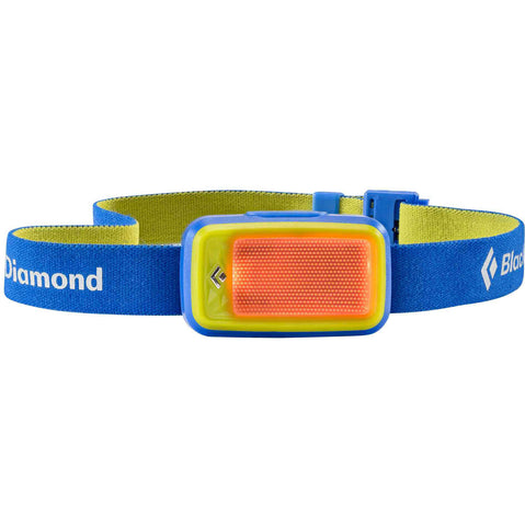 Black Diamond Wiz Kid's Headlamp light on in Green color