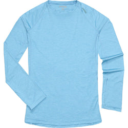 NRS Women's Silkweight Long-Sleeve Shirt in Marina front