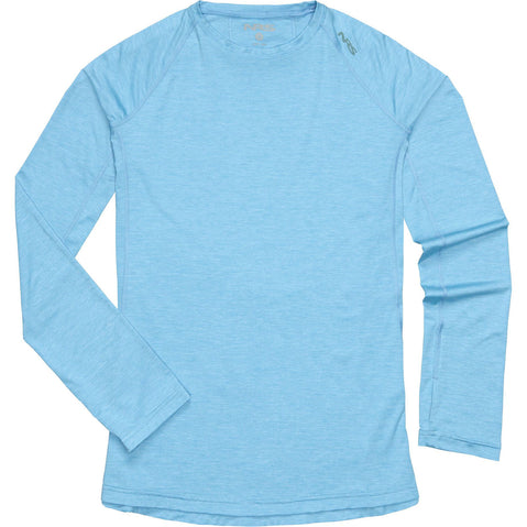 NRS Women's Silkweight Long-Sleeve Shirt in Marina front