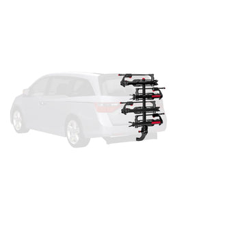 Yakima HoldUp +2 Bike Hitch Rack Add-On installed on a car
