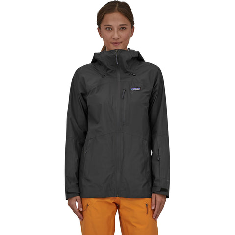 Patagonia Women's Powder Town Jacket in Black model front
