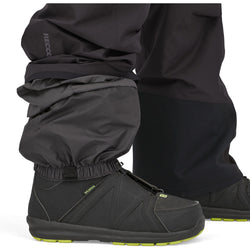 Patagonia Men's Insulated Powder Town Pants in Black model view Ankle closure