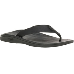 Chaco Men's Classic Flip Sandals in Solid Black angle