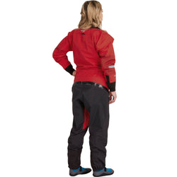 NRS Women's Foray Drysuit in Red model back