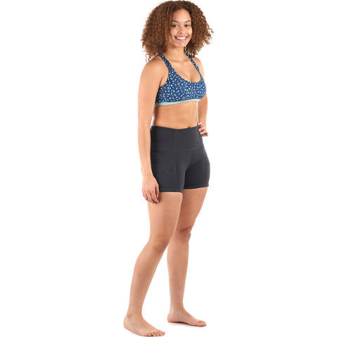 Level Six Womens Sombrio Neoprene Shorts in Black Heather right