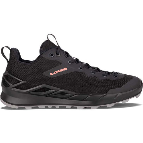 Lowa Women's Legato Lo Hiking Shoes in Black/Coal side view
