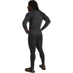 NRS Men's HydroSkin 0.5 Jacket in Graphite/Black model back