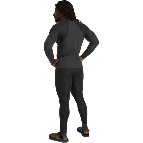 NRS Men's HydroSkin 0.5 Jacket in Graphite/Black model back