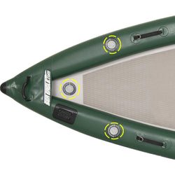 Sea Eagle FishSkiff 16 Inflatable Fishing Boat Solo Startup Package bottom