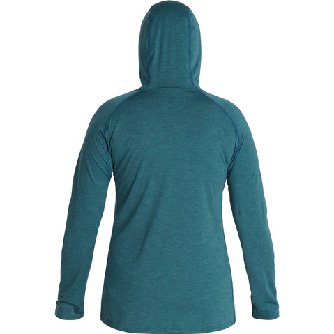 NRS Women's Silkweight Vesi Hoodie in Mediterranea back
