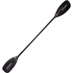 Werner Stealth Carbon Bent Shaft Whitewater Kayak Paddle Full Back View With Logo