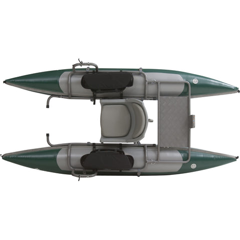 Outcast PAC 900FS Pontoon Boat in Green/Gray top