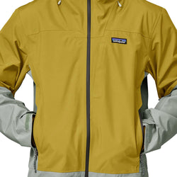 Patagonia Men's Storm Shift Jacket Shrub Green hand pocket