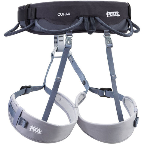 Petzl Corax Climbing Harness in Dark Gray back