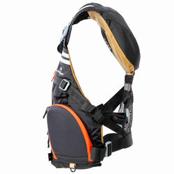 Stohlquist Fisherman Lifejacket (PFD) black side view