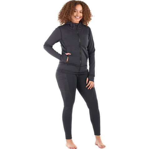 Level Six Women's Sombrio Neoprene Hoody in Black Heather right
