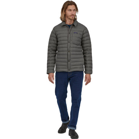 Patagonia Men's Downdrift 3-in-1 Jacket in Ink Black model view back