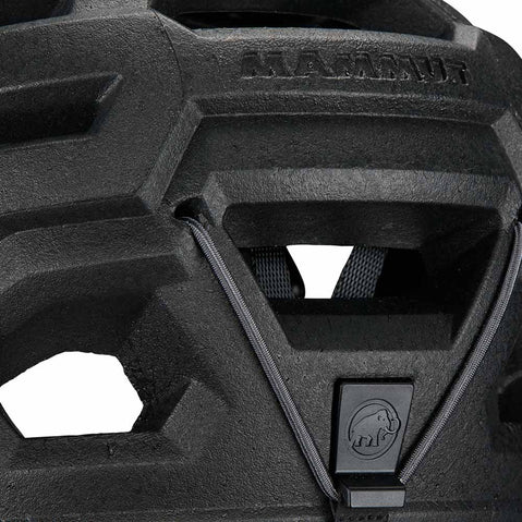 Mammut Wall Rider Rock Climbing Helmet Dark Jade closeup