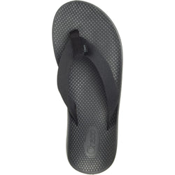 Chaco Men's Classic Flip Sandals in Solid Black top