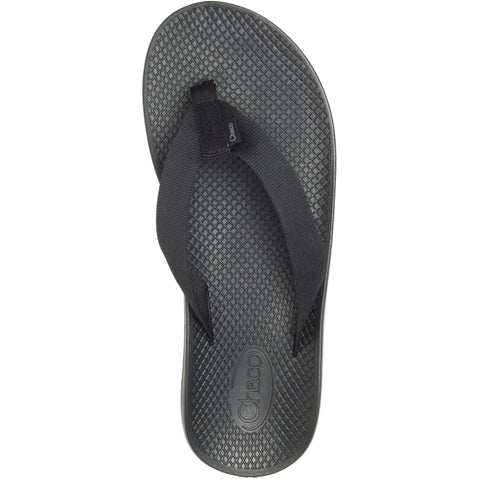 Chaco Men's Classic Flip Sandals in Solid Black top