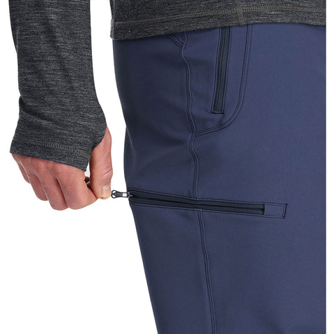 Outdoor Research Men's Cirque II Pants in Naval Blue thigh pocket