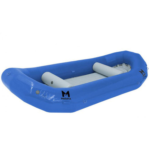 Maravia Willy Willy 14 Self-Bailing Raft in Royal Blue angle